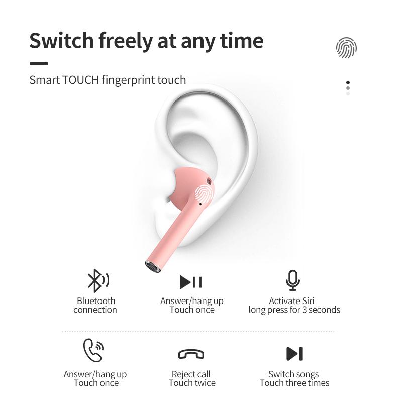 Обновленные наушники Inpods 12 TWS Bluetooth 5.3 с низким уровнем задержки и шумоподавлением, супербасовые наушники с микрофоном для iPhone Xiaomi Huawei