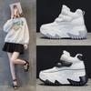 985 Leather Women's Shoes Autumn and Winter New Muffin Thick Sole Inner Height Increase Sports and Leisure Shoes Old