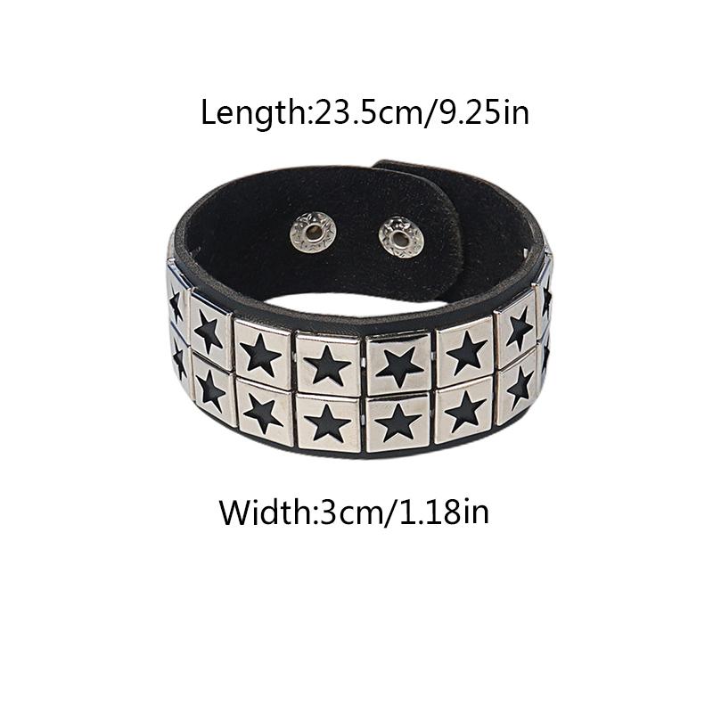 Women/Men Men Women Leather Wristband Men Women Gift Punk Style Leather Bracelet Cosplay Jewelry