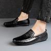 FashionCasual Shoes Men Comfortable Genuine Leather Mens Loafers Handmade Design Flats Sneakers Slip On Lazy Driving Brand Men Shoes