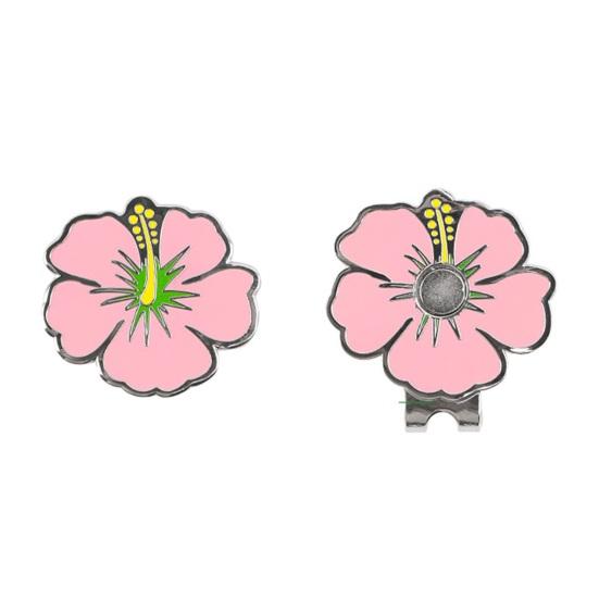Magnetic Golf Ball Marker with Hat Clip Rustproof Corrosion Resistant Metal Flower-Shaped Golf Ball Marker Accessories