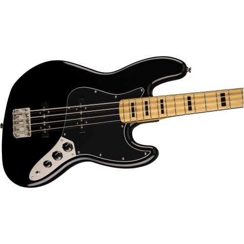 Squier by Fender Classic Vibe '70s Jazz Bass?, Maple Fingerboard, Black, with Soft Case