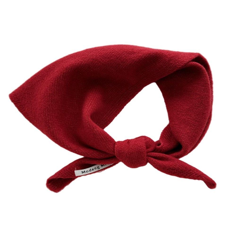 Multi-functional Knitted Triangular Scarf Warm Triangle Knit Scarves New Headscarf Shawl  Women