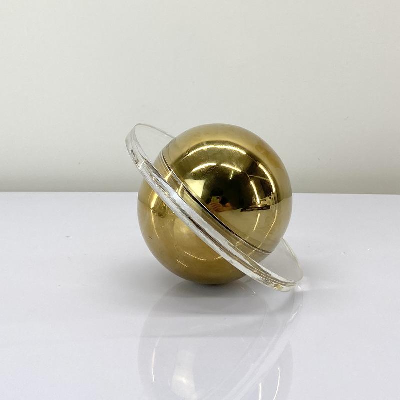 Simple Modern Silver Gold Crystal Decorative Ball Ornaments Creative Paper Weight Study Room Model Room Desktop Decoration