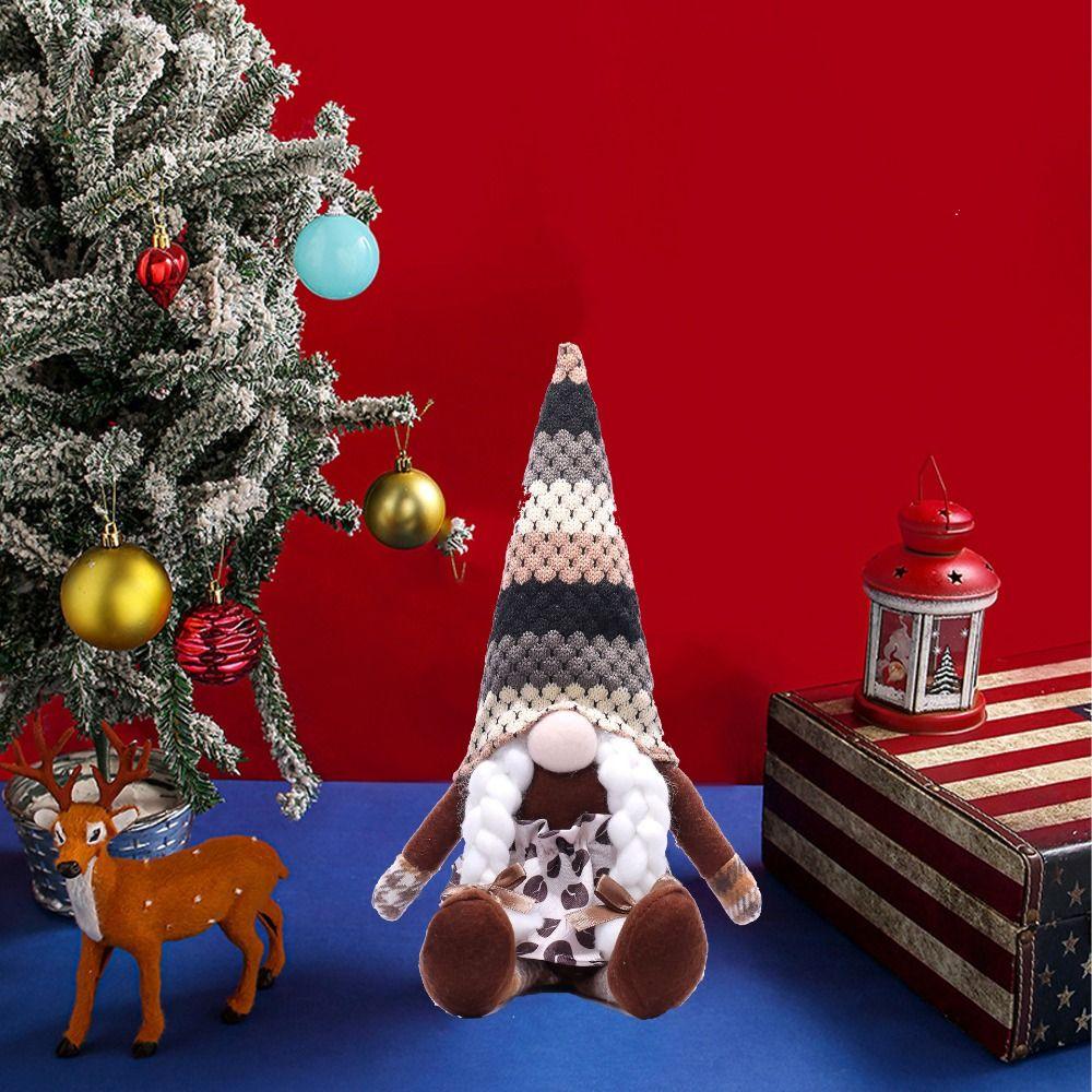 Funny Faceless Doll Creative Miniature Figurine Sculpture Crafts Coffee Rudolf Doll Home