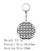 Valentine's Day Car Key Ring The Flower Of Life Keychains Backpack Key Chain For Car