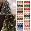 15 Pcs Christmas Ball Ornaments Lightweight Shatterproof Velvet Balls Reusable Festive Hanging Decorations for Home Xmas Tree