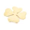 [I1166] - Gold Plated 'Clover' Pendant - 13 Mm