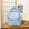 College Style Student Schoolbag Solid Color Women's Backpack Large Capacity Backpack