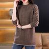 Sweater for Women Autumn Winter Thickened Pullover Sweater Warm Knitted Sweater Long Sleeve Short Slim-fit Tight Jumper Large Size Sweater Tops