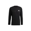 Solid Logo Crew Neck Long Sleeve T-Shirt Men Tops Black GT5563