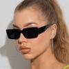 Rectangle Frame Fashion Sunglasses Hip Hop Vintage Designer Black Shades Small Frame Glasses Luxury For Men Women Uv400