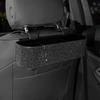 Fashion Diamond Car Seat Back Storage Box Organizer Water Cup Tissue Paper Holder Beverage Rack Bling Car Accessories for Woman