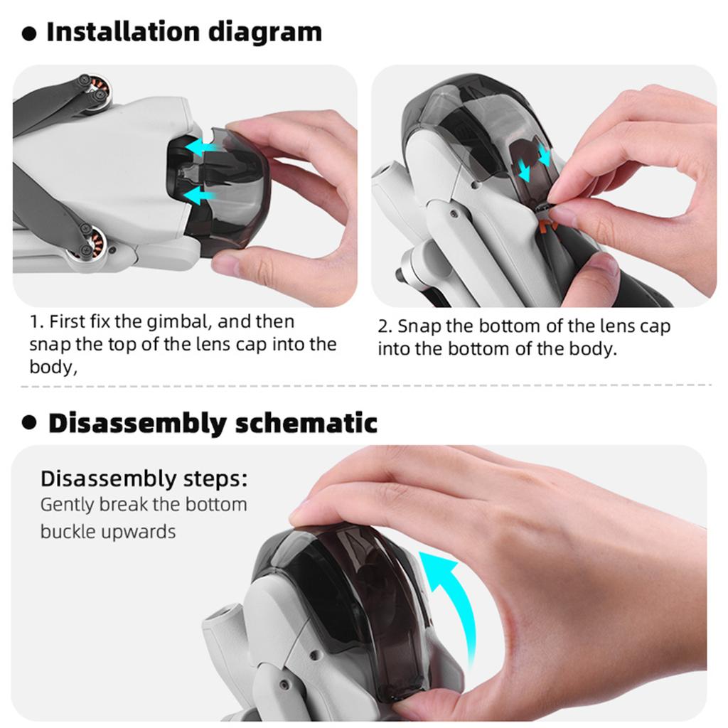 Для Mini 3 Pro крышка объектива карданный подвес камера крышка передний датчик зрения протектор против царапин пылезащитный бампер для Mini 3 Pro