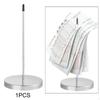 Receipt Holder, Memo Portable Note Ticket Holder with Solid Base, Check Spindle for