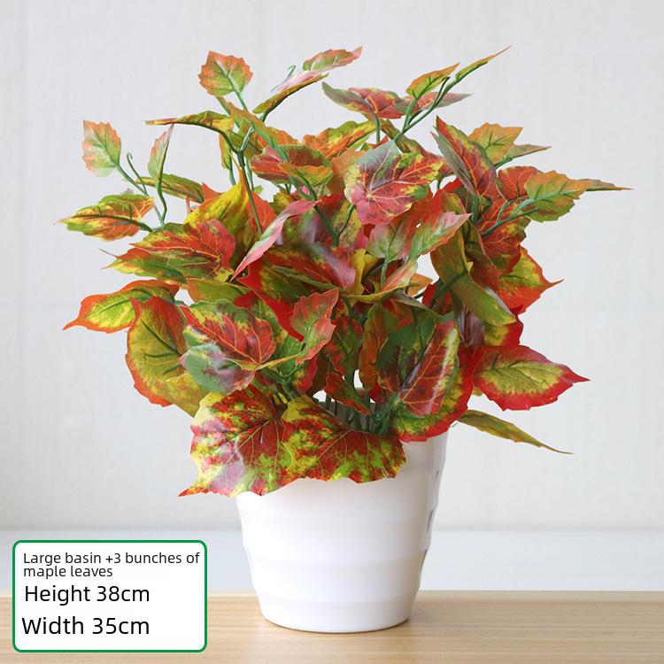 Имитация зеленого редиса в горшках для декора помещений и улицы - Искусственные цветы и растения