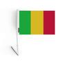 Drapeau Adhésif - Mali - 14 X 21 Cm - 5 Pièces - Polyester - Léger - Recto/verso
