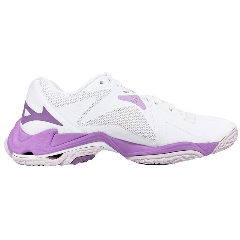 Mizuno Wave Lightning Z8 White Patrician Purple Женские кроссовки Quince V1GC240010