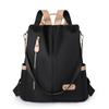 Large Capacity Backpack for Ladies Casual Anti-theft Backpack Fashionable Contrasting Color Nylon Rivet Travel Backpack School Bag
