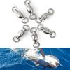 Steel Size 0# To 10# Solid Ring Fishing Rolling Swivel Connector Bearing Barrel Heavy Duty Ball