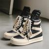 Men High-top Shoes,Ankle Boots,High-top Sneakers Riding Casual Shoes,PVC Retro Designer Platform Sneakers for Street Club
