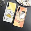 Funny Cute Duck Fundas Case For Samsung Galaxy A52 A70 A71 A73 A53 A13 5g A03 A72 A22 A21s A03 Core A42 Tempered Glass Cover