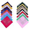 Cool Cotton Lady Men Square Bandana Hiphop Head Wrap Scarf Wristband 55 X 55cm