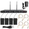 UHF 641.5~672.3Mhz 1 To 4 Professional Wireless Microphone Lapel Microphone