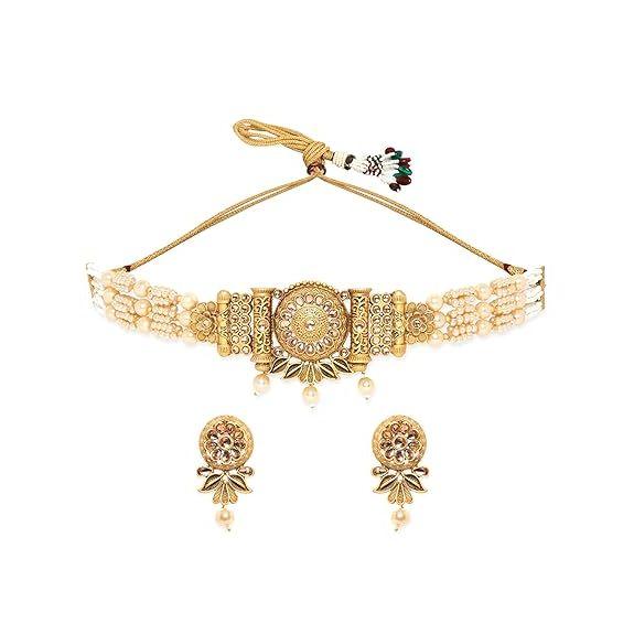 Beaded Design & Traditional Jewelry Necklace Set for Women & Girls | Handcrafted Jewelry | Ideal for Weddings, Ethnic Wear & Festive Occasions