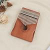 17-Tone Okoume Wood Thumb Piano - Butterfly Love Flower Design Kalimba