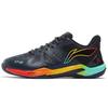 Li Ning Cloud Thunder Fabric Synthetic Leather Shock Absorbing Breathable Wear Resistant Non Slip Low Top Badminton Shoes Unisex Shoes Black AYAS028-5