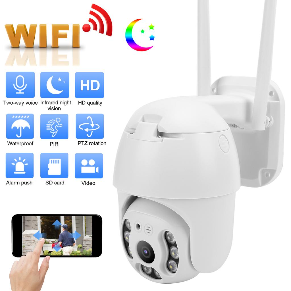 Outdoor IP Camera IP66 CCTV WiFi Remote HD Full Color Day and Night Home Security