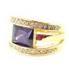 Amethyst 'Celestina' Gold Plated Ring