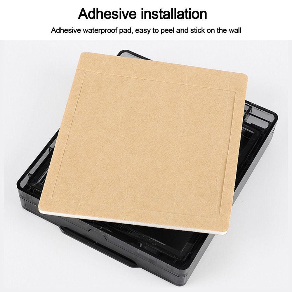 Wall-mounted Switch Protective Cover Self-Adhesive Electric Plug Cover Splash-Proof Box  Wall
