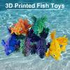 3D Printed Fish Action Figure Multi-jointed Movable Colorful Goldfish Model Articulated Animal Figurine Desktop Decoration Kids Adults Gift