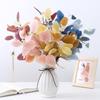 Prop Artificial Eucalyptus Stems Bridal Bouquet Leaves With Fruits Simulation Plants Branches