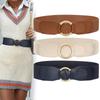 Girls Trendy Waist Belt PU Waistband Costume Underbust Wide Waist Body Jewelry for Party Jeans Belt Dress Chain