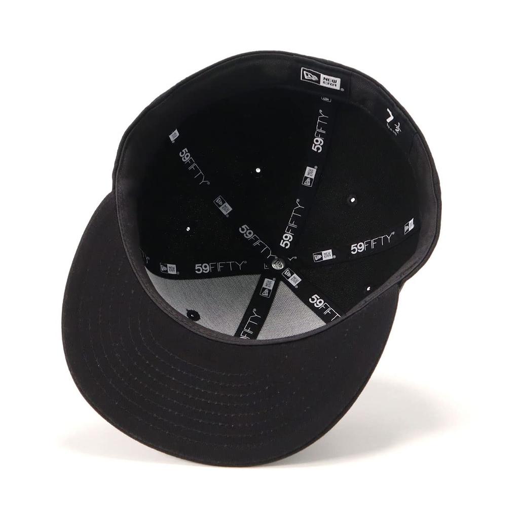 New Era 59FIFTY Wordmark Logo Cap In Black/Logo
