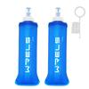 Soft Flask Hydration Bottle, 150ml250ml500ml, Foldable, with Dustproof Cap, Lightweight, for Running, Marathons, Hiking, and Mountaineering (Blue,