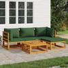 VidaXL Garden Lounge Set with Cushions 5 Pcs, Sofas with Backrest, Furniture Set with Coffee Table Patio Terrace, 3155310