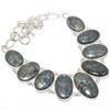 Pyrite In Magnetite Gemstone Handmade 925 Silver Jewelry Necklace 18" JCN406-10