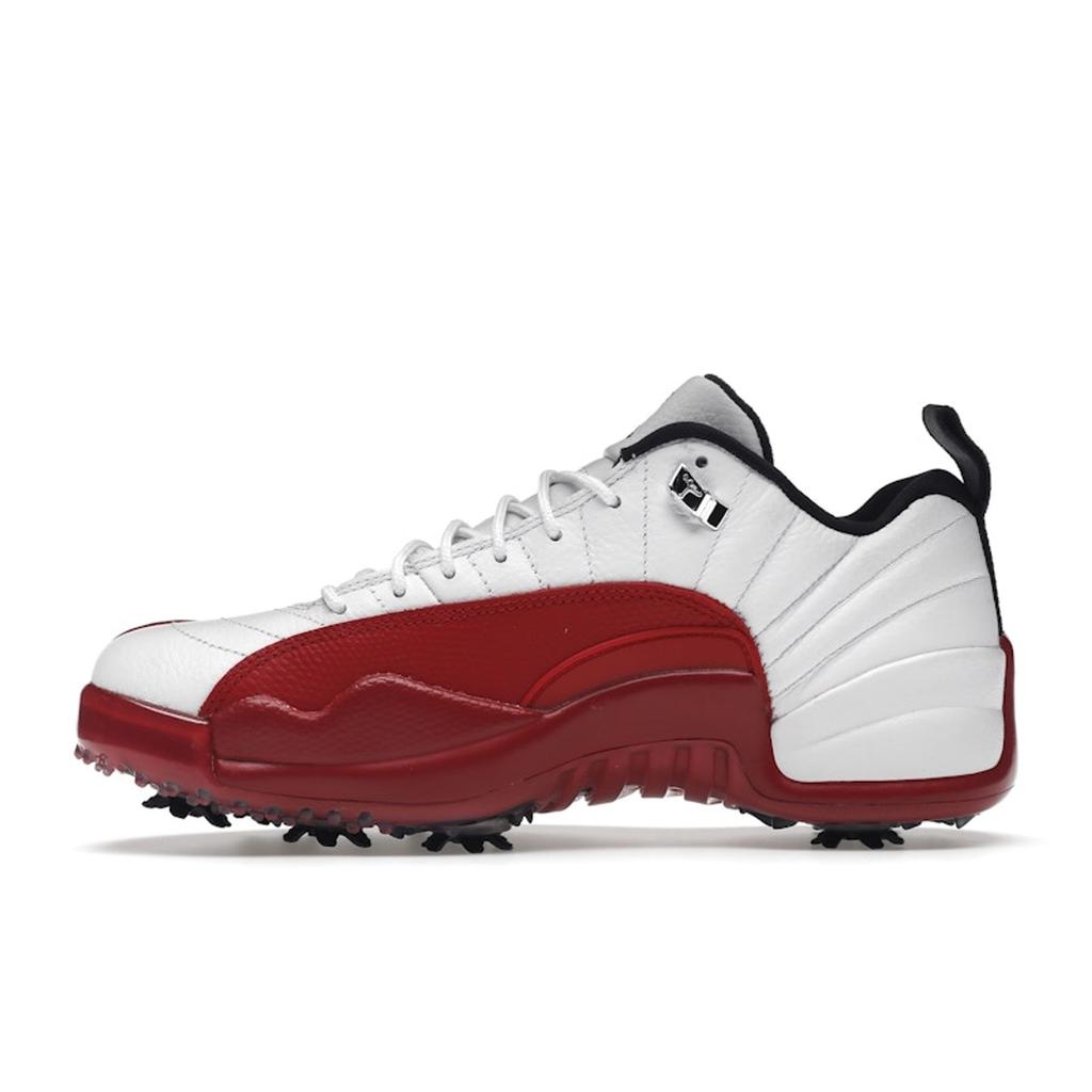 Air Jordan 12 Low Golf Cherry Unisex Sneakers White Metallic-Silver Varsity-Red DH4120-161
