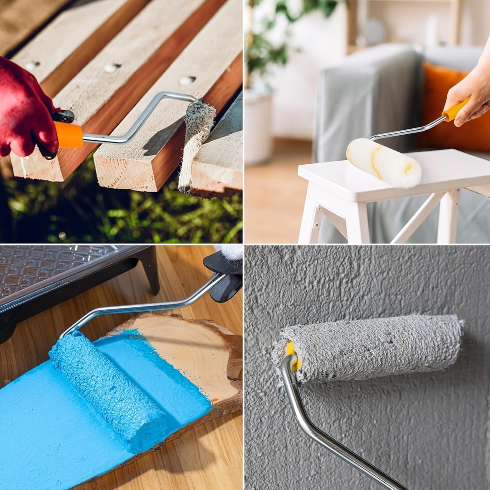 11Pcs Paint Roller Brush Clean Cut Proffesional Paint Roller Sleeves Replacement Paint Edger Brush Tools For Home Wall Ceilings