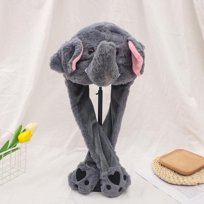 Moving Rabbit Ear Hat: Adorable Airbag Ears Wiggle When Pinched, Just Like the Viral Sensation On TikTok.