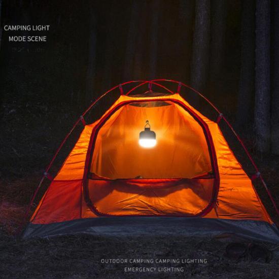 6500K Super Bright LED Camping Light Rechargeable LED Flashlight Outdoor Portable Lantern with 3 Lighting Modes