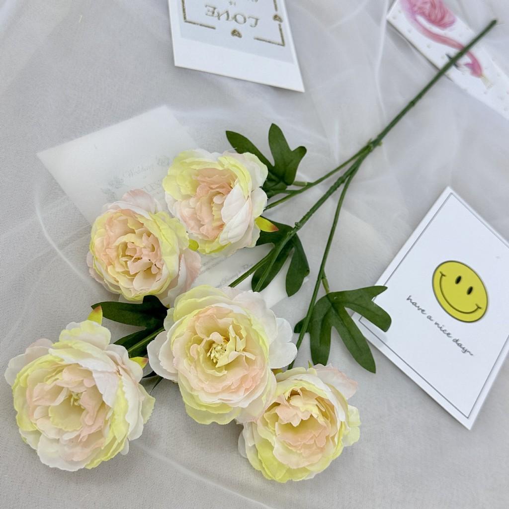 Flower Artificial Peony Wedding Hotel Restaurant Decoration Desktop Ornament