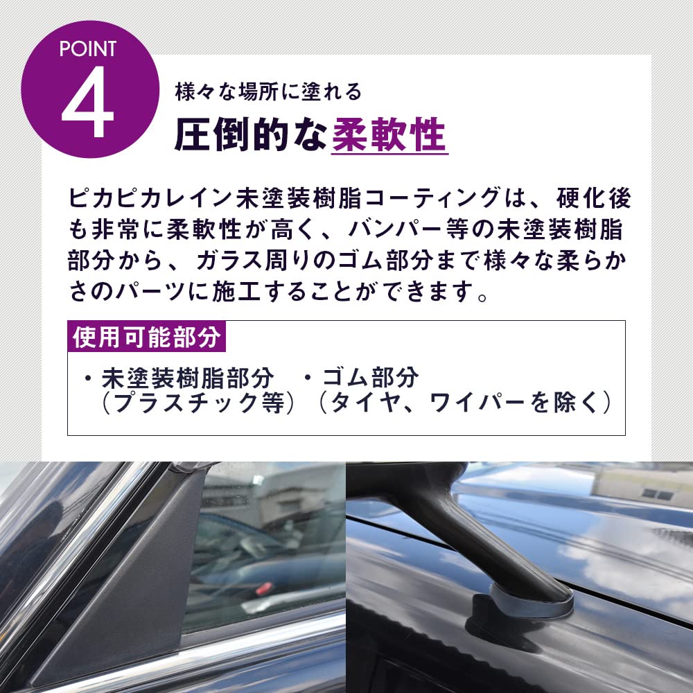 Unpainted Resin Coating Pika Pika Rain Resin Parts Revival Agent Water Repellency High Durability Water Repellency Large Capacity 20ml Glass Coating