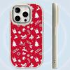 N111 Merry Christmas Art Happy New Year Soft Phone Cases for Samsung S24 S23 A15 A12 A35 A54 Infinix Hot 40i Plating Frame Camera Protector Back Cover