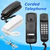 DC 48V Wall Mount Corded Phone Telephone Bathroom Home Office Desktop Phone Caller ID Black/White