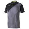 Tennis Wear Game Shirt Short Sleeve Standard Dynamotion Fit Sweat Absorbent Quick Drying Soft Tennis Badminton 62JA9002 Black Japan XS To Japanese